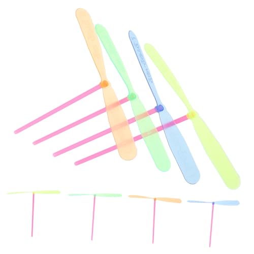 LIOOBO 40 Stück Interaktive Outdoor Spielzeuge für Handbetriebene Bambus Flugspielzeuge Zufällige Farben Fördert Koordination und Kreativität Zufällige Farbe von LIOOBO