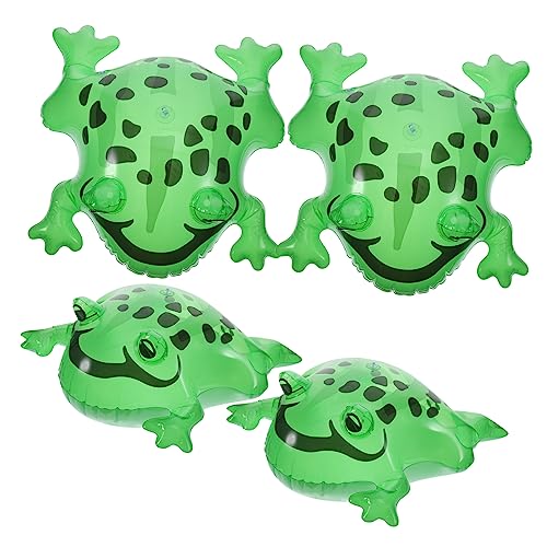 LIOOBO 4Satz Aufblasbare Froschballons Bunte Luftballons für Party Dekoration und Gartenverschönerung Elastischem Seil für Zusätzlichen Spielspaß von LIOOBO