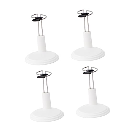LIOOBO 4Stücke Kreativer Puppenständer für Große Puppen Tragbarer Lagerregal für Plüschtiere und Modepuppen Weiß für Zuhause von LIOOBO