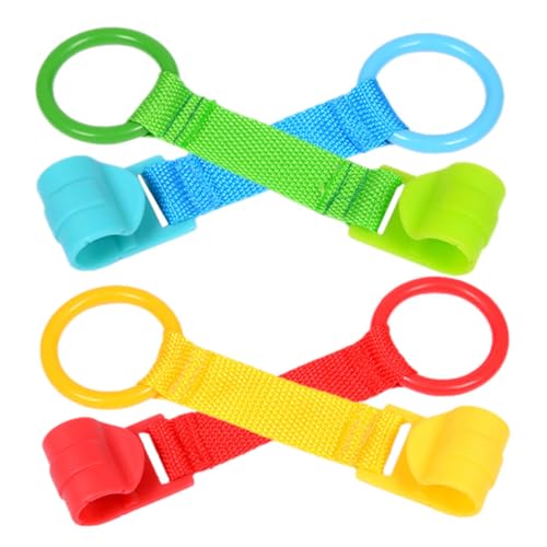 LIOOBO 4Stücke Teiliges Pull Up Ring für Kleinkinder Stehhilfe für Babybett Sicher und Stabil zum des Stehens und Laufens LIOOBO 4Stücke Teiliges Pull Up Ring für Kleinkinder Stehhilfe für Babybett Sicher und Stabil zum des Stehens und Laufens von LIOOBO
