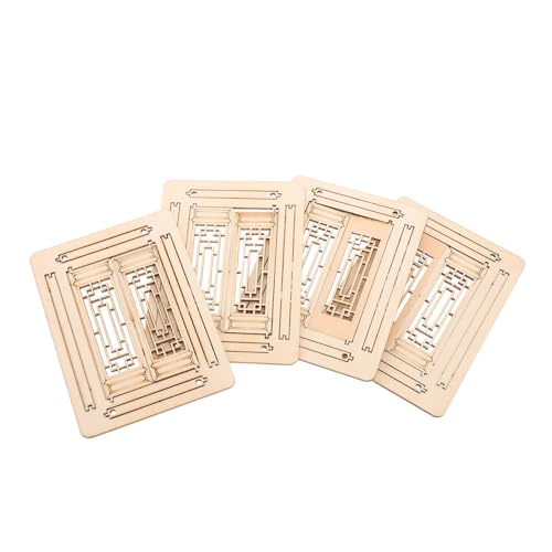 LIOOBO 4pcs Holzpuppenhaus Fenster Miniatur Rechteck Windows Dollhouse Holz Türfenster Rahmenmodell Für Mini House Möbeldekoration LIOOBO 4pcs Holzpuppenhaus Fenster Miniatur Rechteck Windows Dollhouse Holz Türfenster Rahmenmodell Für Mini House Möbeldekoration von LIOOBO
