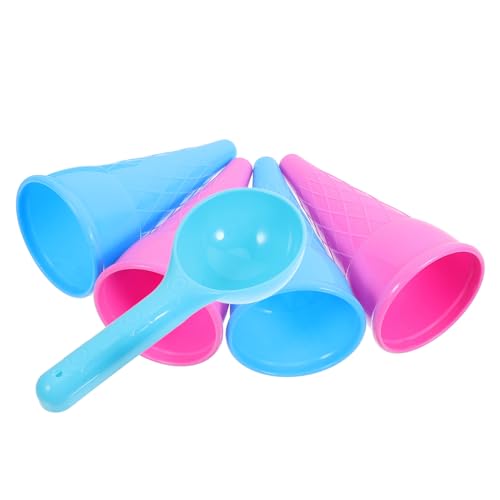 LIOOBO 5 Stück Teiliges Eiscreme Tüten Spielset für Bunte Strandspielzeuge für Sandkasten und Wasseraktivitäten Fördert Kreativität und Soziale Fähigkeiten Zufällige Farbe LIOOBO 5 Stück Teiliges Eiscreme Tüten Spielset für Bunte Strandspielzeuge für Sandkasten und Wasseraktivitäten Fördert Kreativität und Soziale Fähigkeiten Zufällige Farbe von LIOOBO