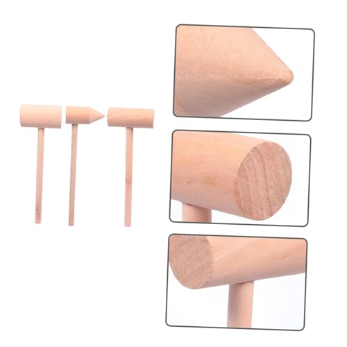 LIOOBO 5 Stück Teiliges Leichtes Design Langlebig Sicher Holzklopfer Vielseitig für Zuhause Restaurant Kuchenladen Cosplay Gerichtshammer von LIOOBO