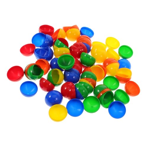 LIOOBO 50Stücke Bälle aus Kunststoff Partykugeln für Tombola und Bingo für Festlichkeiten und Überraschungen von LIOOBO