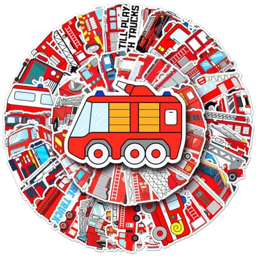 LIOOBO 50Stücke Feuerwehr LKW Aufkleber Selbstklebende Laptop und Tagebuchaufkleber für Kreative Dekoration von Flaschen Kalender Notizbüchern und Mehr LIOOBO 50Stücke Feuerwehr LKW Aufkleber Selbstklebende Laptop und Tagebuchaufkleber für Kreative Dekoration von Flaschen Kalender Notizbüchern und Mehr von LIOOBO