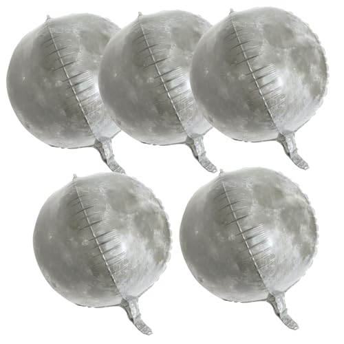 LIOOBO 5Stücke Aluminium Folienballons mit Mond Muster Luftballons für Geburtstagsfeiern Hochzeiten und Kreative Partys für Planet Themen Dekorationen LIOOBO 5Stücke Aluminium Folienballons mit Mond Muster Luftballons für Geburtstagsfeiern Hochzeiten und Kreative Partys für Planet Themen Dekorationen von LIOOBO