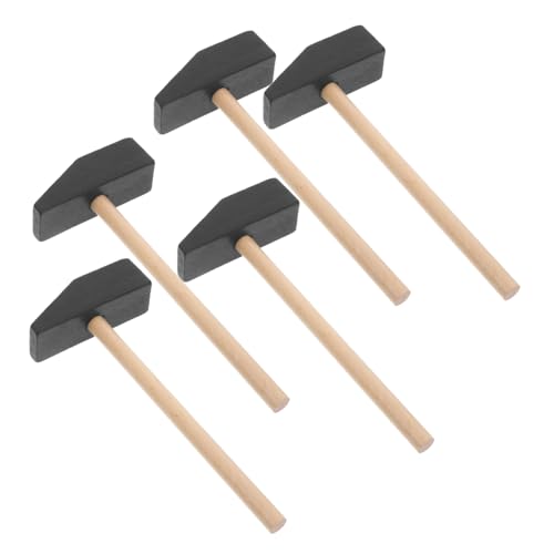 LIOOBO 5stücke Mini Holzhammer Für Mädchen Sicheres Und Spielzeug Für Geburtstagsfeiern Holzspielzeug Hand-Augen-koordination Für Bildungsspiel von LIOOBO