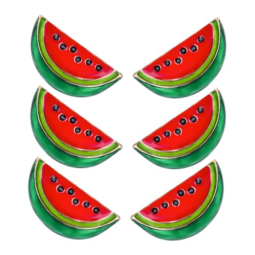 LIOOBO 6 Stück Anstecknadeln Mit Palästina-Flagge – Metall-Broschen Im Wassermelonen Design Für Sommer Outfits Kragen Clip Und Schmuck Accessoires Mit Palästina Symbol LIOOBO 6 Stück Anstecknadeln Mit Palästina-Flagge – Metall-Broschen Im Wassermelonen Design Für Sommer Outfits Kragen Clip Und Schmuck Accessoires Mit Palästina Symbol von LIOOBO