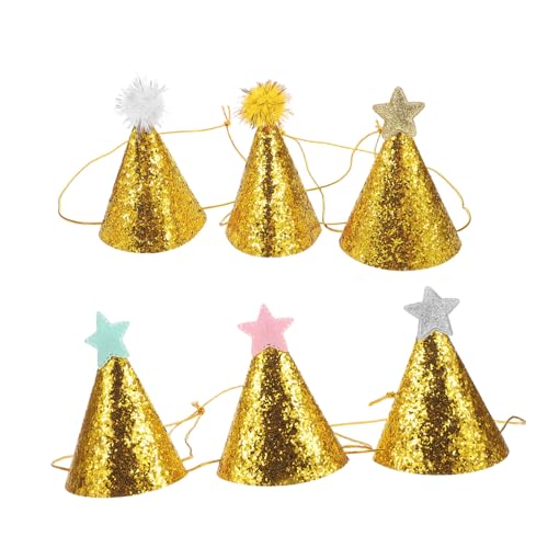 LIOOBO 6 Stück Glitzernde Geburtstagskrönchen für Funkelnde Partyhüte mit Sternenball für Babypartys und Erste Geburtstagsfeiern für Festliche Anlässe LIOOBO 6 Stück Glitzernde Geburtstagskrönchen für Funkelnde Partyhüte mit Sternenball für Babypartys und Erste Geburtstagsfeiern für Festliche Anlässe von LIOOBO