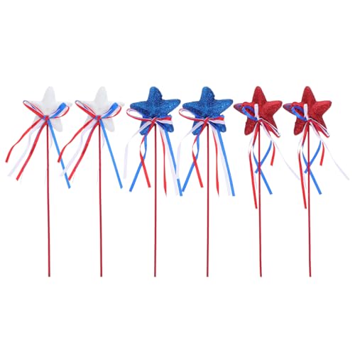 LIOOBO 6 Stück Patriotische Dekoration mit Rot Weiß Blauen Schleifen für Memorial Day und Amerikanische Feiern Interaktive Partyaccessoires LIOOBO 6 Stück Patriotische Dekoration mit Rot Weiß Blauen Schleifen für Memorial Day und Amerikanische Feiern Interaktive Partyaccessoires von LIOOBO