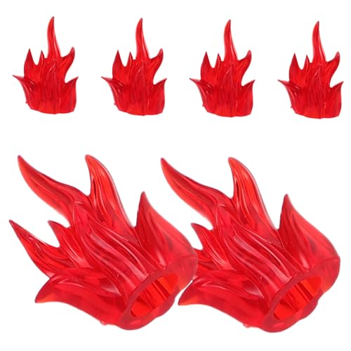 LIOOBO 6 Stück Puzzle Bausteine Mini -Feuereffekte Halloween -Feuereffekte Kreative Flammenmodelle Action Fire Dekorationen Miniaturflammzubehör Halloween Fire Models Plastik rot LIOOBO 6 Stück Puzzle Bausteine Mini -Feuereffekte Halloween -Feuereffekte Kreative Flammenmodelle Action Fire Dekorationen Miniaturflammzubehör Halloween Fire Models Plastik rot von LIOOBO