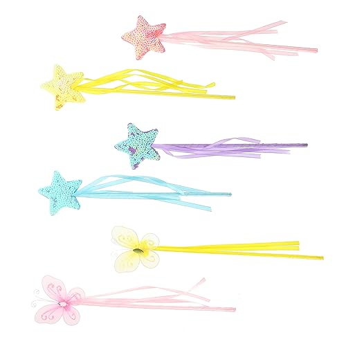 LIOOBO 6 Stück Teiliges Feenstab für Glitzernde Cosplay Zauberstäbe für Bühnenauftritte und Partys Liebevolles LIOOBO 6 Stück Teiliges Feenstab für Glitzernde Cosplay Zauberstäbe für Bühnenauftritte und Partys Liebevolles von LIOOBO
