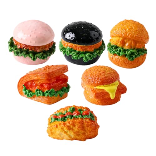 LIOOBO 6 Stück Teiliges Miniatur Hamburger aus Widerstandsfähigem Resin Detailgetreue Puppenhaus Dekoration Kompakt und Vielseitig für Miniaturwelten Wie Cafés und Straßen Food Toys LIOOBO 6 Stück Teiliges Miniatur Hamburger aus Widerstandsfähigem Resin Detailgetreue Puppenhaus Dekoration Kompakt und Vielseitig für Miniaturwelten Wie Cafés und Straßen Food Toys von LIOOBO