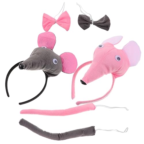 LIOOBO 6Stücke Mausohren Stirnband Set Teiliges Cosplay Zubehör für Entzückendes Cartoon Design Sicher und Hautfreundlich für Partys und Kostüme und Rosa Varianten LIOOBO 6Stücke Mausohren Stirnband Set Teiliges Cosplay Zubehör für Entzückendes Cartoon Design Sicher und Hautfreundlich für Partys und Kostüme und Rosa Varianten von LIOOBO