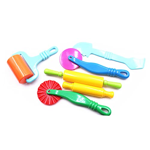 LIOOBO 7 Stück Teiliges Knetzubehör Set für Lustiges DIY Kunststoff Rollenspielzeug mit Knetewalze und Werkzeugen für Kreatives und Modellieren Farben Zufällig Zufällige Zufällige Farbe LIOOBO 7 Stück Teiliges Knetzubehör Set für Lustiges DIY Kunststoff Rollenspielzeug mit Knetewalze und Werkzeugen für Kreatives und Modellieren Farben Zufällig Zufällige Zufällige Farbe von LIOOBO