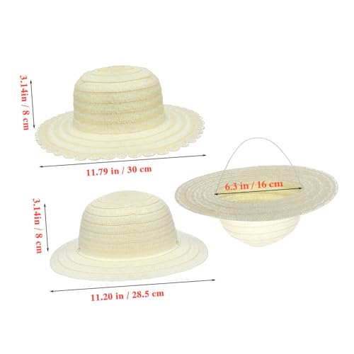 LIOOBO 8 Stück Teiliges DIY Strohhut Weiß zum Bemalen Kreative Bastelsets für Mädchen Glatte Oberfläche Handgefertigte Sonnenhüte zum Selbstgestalten für Schule und Freizeit LIOOBO 8 Stück Teiliges DIY Strohhut Weiß zum Bemalen Kreative Bastelsets für Mädchen Glatte Oberfläche Handgefertigte Sonnenhüte zum Selbstgestalten für Schule und Freizeit von LIOOBO