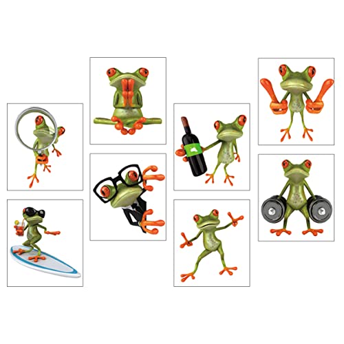 LIOOBO 8 Stück Teiliges Frosch Auto Aufkleber Dekorative Sticker für Wände Toiletten und Fenster Selbstklebend Einfach Anzubringen Entfernen Langlebig und Sicher der Anwendung LIOOBO 8 Stück Teiliges Frosch Auto Aufkleber Dekorative Sticker für Wände Toiletten und Fenster Selbstklebend Einfach Anzubringen Entfernen Langlebig und Sicher der Anwendung von LIOOBO