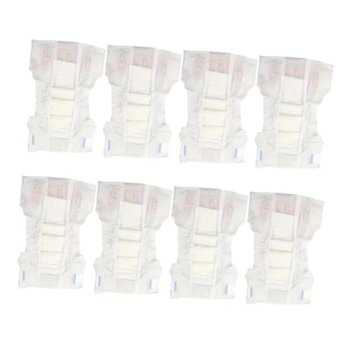LIOOBO 8 Stück Teiliges Mini Puppenwindel Robustem Realistische Neugeborenen Puppenzubehör Atmungsaktive Windeln und Unterhosen für Mädchen für Puppenpflege und Lernspielzeug von LIOOBO