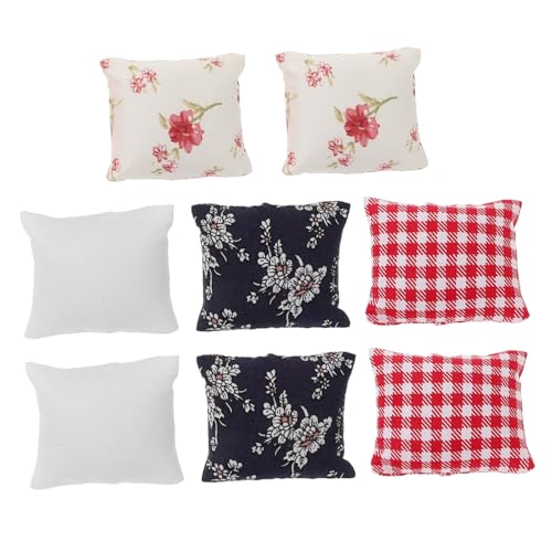 LIOOBO 8 Stück Teiliges Miniatur Kissen für Puppenhäuser Dekorative Stoffkissen Weiß Rot und Blau für Wohnzimmer Schlafzimmer und DIY Projekte für Spielzeughäuser und Kreative Miniatur LIOOBO 8 Stück Teiliges Miniatur Kissen für Puppenhäuser Dekorative Stoffkissen Weiß Rot und Blau für Wohnzimmer Schlafzimmer und DIY Projekte für Spielzeughäuser und Kreative Miniatur von LIOOBO