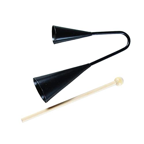 LIOOBO Agogo Kinderinstrument Aus Holz - Handheld Doppelklingel Für Frühe Musikalische - Ideales Für Vorschule Und Musikalische Früherziehung 1 Stück von LIOOBO
