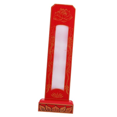 LIOOBO Ahnengedenkliche Tablette Mit Basis Für Tempelzeremonien Tempeldekor Robuse Holztafel Holz Tempel Tablette Gedenketafel LIOOBO Ahnengedenkliche Tablette Mit Basis Für Tempelzeremonien Tempeldekor Robuse Holztafel Holz Tempel Tablette Gedenketafel von LIOOBO