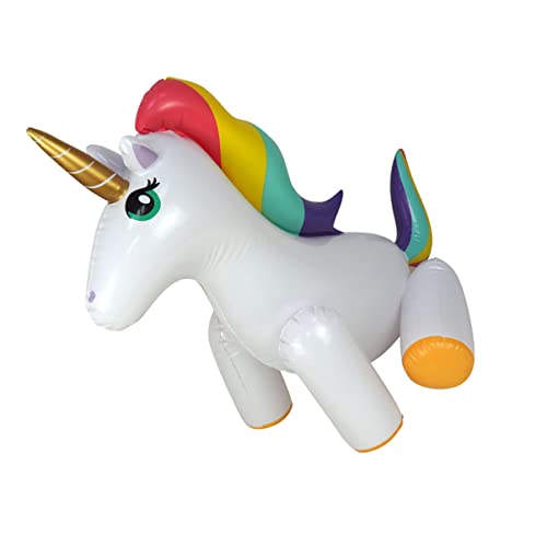 LIOOBO Aufblasbares Einhorn Wasser Sprinkler für Sommer Kreatives Wasserspielzeug für Garten und aus Langlebigem LIOOBO Aufblasbares Einhorn Wasser Sprinkler für Sommer Kreatives Wasserspielzeug für Garten und aus Langlebigem von LIOOBO