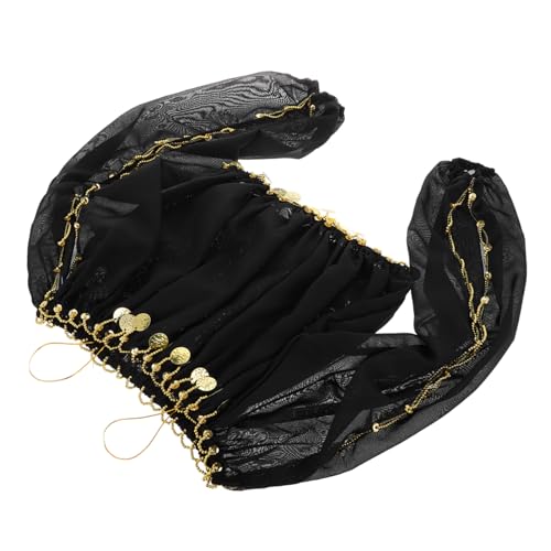 LIOOBO Bauchtanzkostüm Für Tänzerinnen - Langärmliges Oberteil Aus Rotem Chiffon Und Schwarzem Stoff - Elegantes Performance Top Für Tribal Und Bauchtanzaufführungen Größe S XL LIOOBO Bauchtanzkostüm Für Tänzerinnen - Langärmliges Oberteil Aus Rotem Chiffon Und Schwarzem Stoff - Elegantes Performance Top Für Tribal Und Bauchtanzaufführungen Größe S XL von LIOOBO