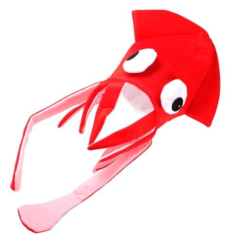 LIOOBO Cartoon Hut aus Velours Lustige Squid Kopfbedeckung für Erwachsene Einzigartige Party Requisite und Kostüm Zubehör für Fasching Karneval und Bühnenshows LIOOBO Cartoon Hut aus Velours Lustige Squid Kopfbedeckung für Erwachsene Einzigartige Party Requisite und Kostüm Zubehör für Fasching Karneval und Bühnenshows von LIOOBO