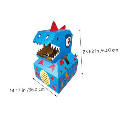 LIOOBO DIY Dinosaurier Kartonmodell Bastelset Buntes Papier Dinosaurier Fördert Feinmotorik Hand Auge koordination Für Jungen Mädchen Pädagogisch Spaßig von LIOOBO
