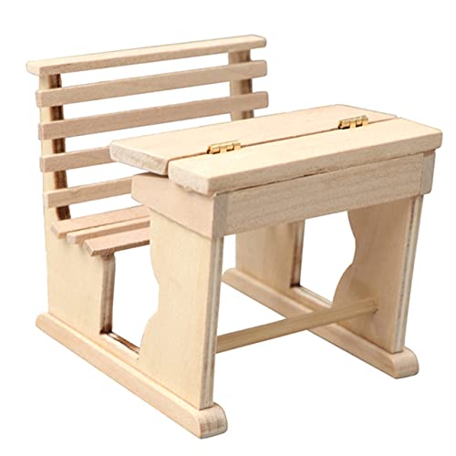 LIOOBO DIY Klassenzimmer Schreibtisch Verschleißfestes für Miniatur Dekoration für Mini Häuser LIOOBO DIY Klassenzimmer Schreibtisch Verschleißfestes für Miniatur Dekoration für Mini Häuser von LIOOBO