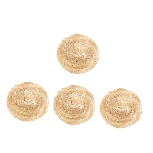 LIOOBO DIY Mini Strohhut Für – Kreativer Sommer Sonnenhut Mit 10 Cm Durchmesser - Ideal Für Kunstprojekte - Strandpartys Und Kindergarten Aktivitäten Perfekt Zum Malen Und Dekorieren von LIOOBO
