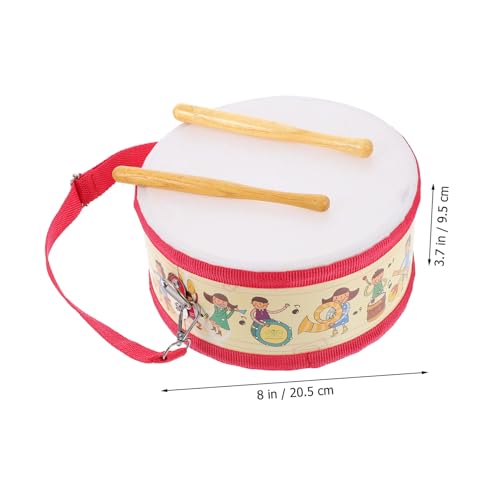 LIOOBO Doppelseitiges Schlagzeug für Handliches Percussion Instrument Fördert Konzentration und Koordination Geeignet für Junge Mädchen und Kleinkinder Ab Jahr von LIOOBO