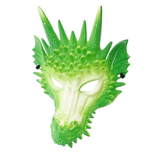 LIOOBO Drachenkopf Cosplay Tiermaske Für Halloween Und Maskenball Für Erwachsene Geeignet von LIOOBO