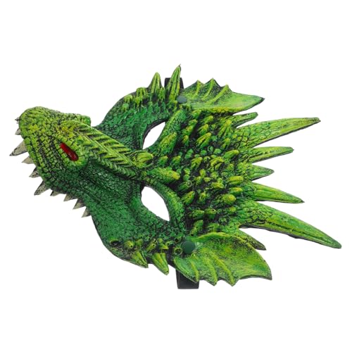 LIOOBO Drachenmaske Für Karneval Und Kostümpartys – Grüne Halb-Gesicht Maske Für Und Erwachsene - Perfekt Für Cosplay Und Fotografie Requisiten LIOOBO Drachenmaske Für Karneval Und Kostümpartys – Grüne Halb-Gesicht Maske Für Und Erwachsene - Perfekt Für Cosplay Und Fotografie Requisiten von LIOOBO