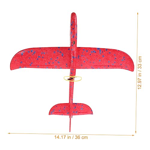 LIOOBO Elektrisches Flugzeug mit LED Licht Leichtes Wurfflugzeug für Einfach Zusammenbaubar um Manuelle Fähigkeiten zu Fördern Umweltfreundliches Sicheres Flugspielzeug von LIOOBO