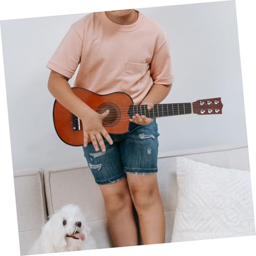 LIOOBO Gitarre Holzspielzeug Musikalisches Lerninstrument Frühes Pädagogisches für Jungen und Mädchen in Kaffee Farbe LIOOBO Gitarre Holzspielzeug Musikalisches Lerninstrument Frühes Pädagogisches für Jungen und Mädchen in Kaffee Farbe von LIOOBO