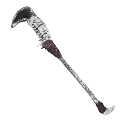 LIOOBO Grim Reaper Kostüm Requisite Braune Sensenattrappe für Rollenspiele Vielseitiges Leichtes Cosplay Zubehör für Partys Veranstaltungen LIOOBO Grim Reaper Kostüm Requisite Braune Sensenattrappe für Rollenspiele Vielseitiges Leichtes Cosplay Zubehör für Partys Veranstaltungen von LIOOBO