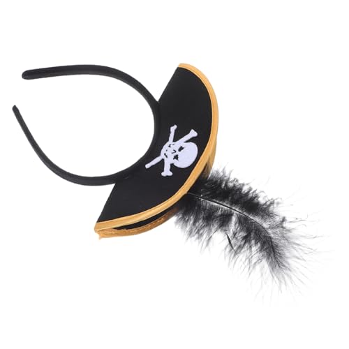 LIOOBO Halloween Piratenhut Stirnband mit Detailreicher Verarbeitung für Rollenspiel Kostüm Partyzubehör Geeignet für Karneval Bühne Cosplay Festveranstaltungen von LIOOBO