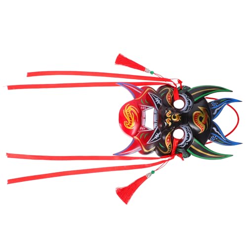 LIOOBO Handbemalte Chinesische Maske für Halloween Karneval Cosplay Vollgesichtsmaske Traditionelles Design für Festivals Kostümpartys von LIOOBO