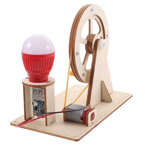 LIOOBO Holz Handkurbel Generator DIY Elektrizitätsset für Wissenschaftsprojekt Praktischen Fähigkeiten und Frühkindlichen Bildung Kreatives Lernspielzeug für Junge Mädchen LIOOBO Holz Handkurbel Generator DIY Elektrizitätsset für Wissenschaftsprojekt Praktischen Fähigkeiten und Frühkindlichen Bildung Kreatives Lernspielzeug für Junge Mädchen von LIOOBO