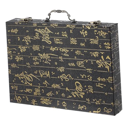LIOOBO Holz Mahjong Aufbewahrungsbox Vintage Tragetasche für Mahjong Spielsteine für Zuhause und Reisen Geräumiger Stauraum Multifunktionale Nutzung Stilvolles Design mit Praktischem LIOOBO Holz Mahjong Aufbewahrungsbox Vintage Tragetasche für Mahjong Spielsteine für Zuhause und Reisen Geräumiger Stauraum Multifunktionale Nutzung Stilvolles Design mit Praktischem von LIOOBO