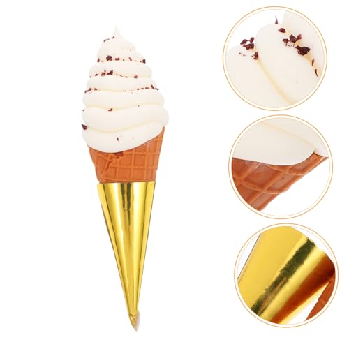 LIOOBO Künstliche Eistüte PVC Modell Imitation Eiscreme Requisite Leicht Vielseitig Dekoration Fotografie Zubehör für Eisdiele und Miniaturhaus LIOOBO Künstliche Eistüte PVC Modell Imitation Eiscreme Requisite Leicht Vielseitig Dekoration Fotografie Zubehör für Eisdiele und Miniaturhaus von LIOOBO