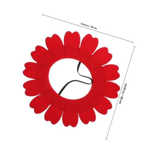 LIOOBO Lustiger Sonnenblumen kostümhut Filz Kopfteil Robustes Party Tanz accessoire für Erwachsene für Fasching Sportveranstaltungen und Mottopartys von LIOOBO