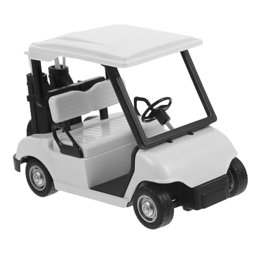 LIOOBO Maßstab Druckguss Spielzeugauto Sammlerobjekt Kleines Golf Cart Modell Weiß für Dekoration LIOOBO Maßstab Druckguss Spielzeugauto Sammlerobjekt Kleines Golf Cart Modell Weiß für Dekoration von LIOOBO