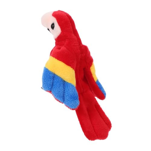 LIOOBO Mini Papagei Handpuppe aus Weichem Material Bewegliche Finger Marionette für Pädagogisches Storytelling zur Sprachförderung Geeignet für Zuhause Kindergarten und Schule von LIOOBO