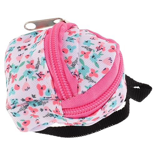 LIOOBO Mini Puppenrucksack aus Polyester Dekorativer Mini Rucksack für Puppen Leichtes und Strapazierfähiges Design für Puppenmode und Zubehör Farbenfrohes Blumendesign LIOOBO Mini Puppenrucksack aus Polyester Dekorativer Mini Rucksack für Puppen Leichtes und Strapazierfähiges Design für Puppenmode und Zubehör Farbenfrohes Blumendesign von LIOOBO