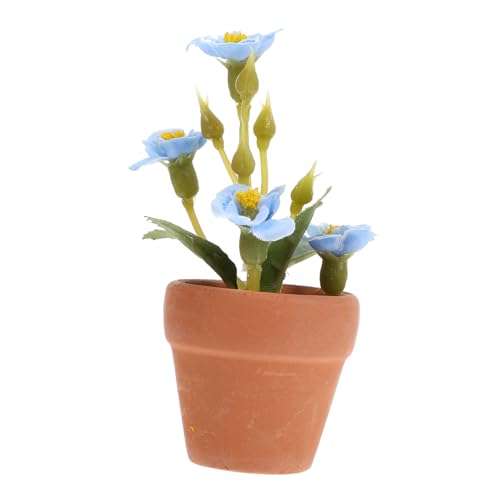 LIOOBO Miniatur Bonsai Deko Pflanze Realistische Puppenhaus Dekoration Kleine Kunstpflanze für Fensterbank Wohnzimmer Badezimmer und Mini Garten Langlebig und Einfach zu Verwenden von LIOOBO