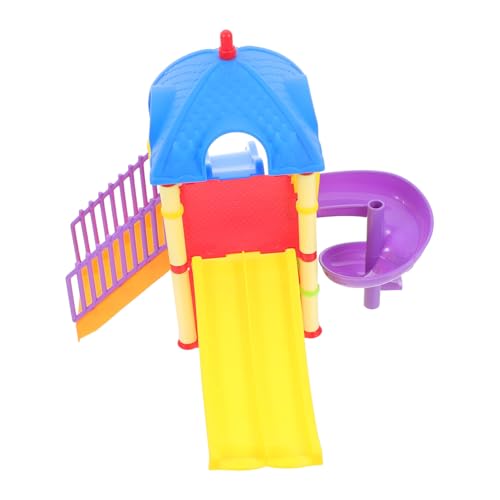 LIOOBO Miniatur Kinderspielplatz Modell mit Rutsche Kinderfreundliches Glattes Design Langlebiges Doll House Dekor und Schreibtisch Ornament Geeignet als Mini-Spielplatz Zubehör für LIOOBO Miniatur Kinderspielplatz Modell mit Rutsche Kinderfreundliches Glattes Design Langlebiges Doll House Dekor und Schreibtisch Ornament Geeignet als Mini-Spielplatz Zubehör für von LIOOBO