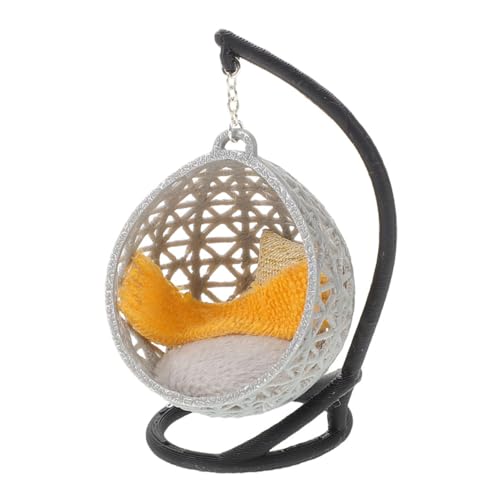 LIOOBO Miniatur Swing Chair Modell DIY Möbel für Puppenhaus Realistische Dekoration für Regale Schreibtische Vielseitig Einsetzbar Hochwertiges Design und Kreative LIOOBO Miniatur Swing Chair Modell DIY Möbel für Puppenhaus Realistische Dekoration für Regale Schreibtische Vielseitig Einsetzbar Hochwertiges Design und Kreative von LIOOBO