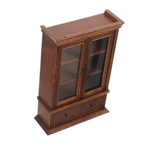 LIOOBO Miniatur-möbel-ausstellungsregal 1:12 Holzschrank Bücherregal Puppenhaus Ausstellungsständer Dekoration Zubehör Mini Esszimmer Szene Ornamente Kaffee LIOOBO Miniatur-möbel-ausstellungsregal 1:12 Holzschrank Bücherregal Puppenhaus Ausstellungsständer Dekoration Zubehör Mini Esszimmer Szene Ornamente Kaffee von LIOOBO